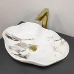 Умивальник VBI FALERIA CARRARA GLOSSY накладний