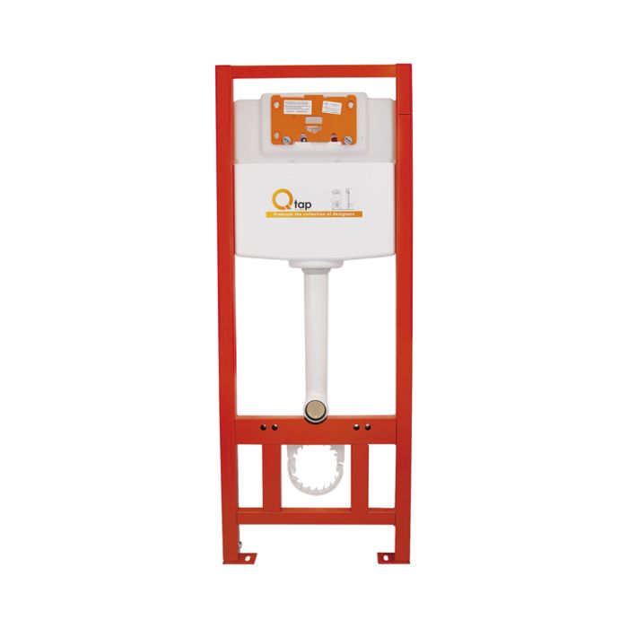 Инсталляционный набор: Qtap инсталляция 3 в 1 Nest QT0133M425 с панелью смыва круглой QT0111M11V1146MB + унитаз с сиденьем Tern QT1733052ERMB