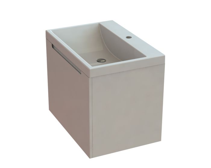 Тумба «Віола» 60 см з умивальником «Богема» Білий