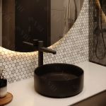 Умывальник VBI PRATO BLACK MATT накладной