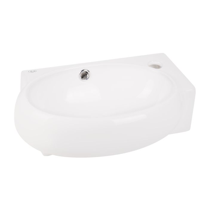 Раковина Qtap Leo 420x280x150 White с донным клапаном QT11115011RW