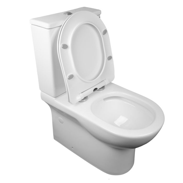 Унитаз-компакт напольный ASIGNATURA Simple Bend Rimless с сиденьем