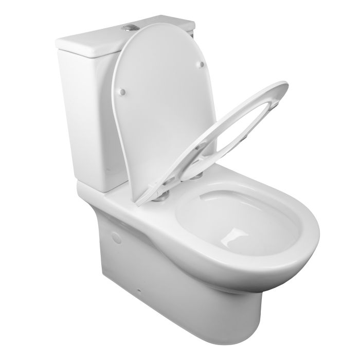 Унитаз-компакт напольный ASIGNATURA Simple Bend Rimless с сиденьем