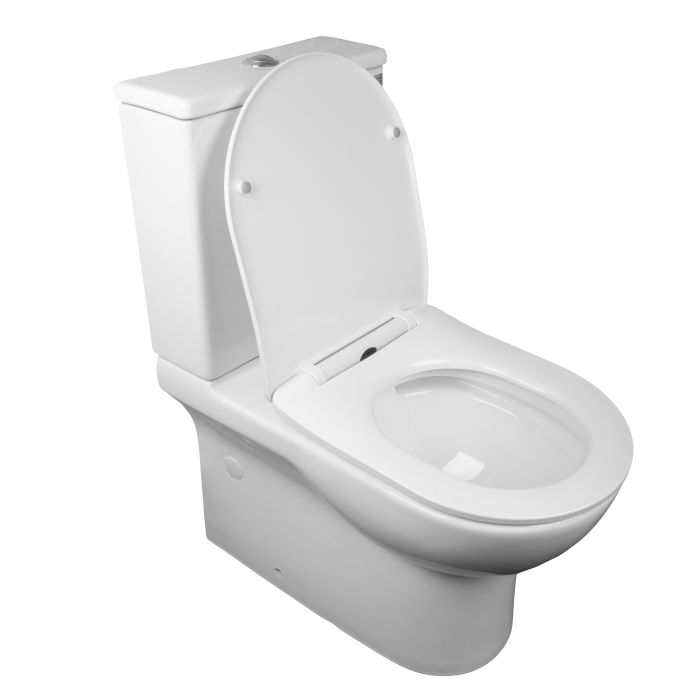 Унитаз-компакт напольный ASIGNATURA Simple Bend Rimless с сиденьем