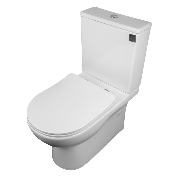 Унитаз-компакт напольный ASIGNATURA Simple Bend Rimless с сиденьем