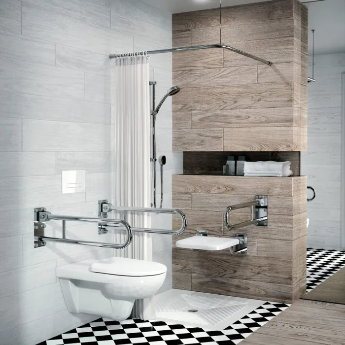 Умывальник Geberit Selnova Comfort 55 см для людей с ограниченными физическими возможностями, 501.461.00.7