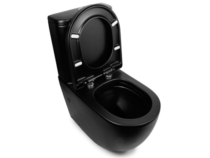 Унітаз-компакт підлоговий NEWARC Modern Rimless чорний матовий