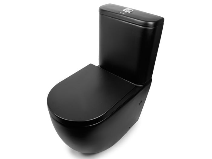 Унітаз-компакт підлоговий NEWARC Modern Rimless чорний матовий