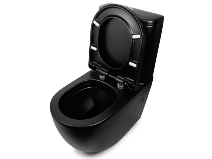 Унітаз-компакт підлоговий NEWARC Modern Rimless чорний матовий