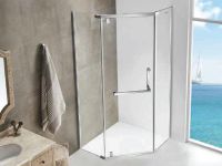 Душова кабіна 90*90 без піддону, проф.сатин, скло проз. (8мм), розпашна ASIGNATURA Turia