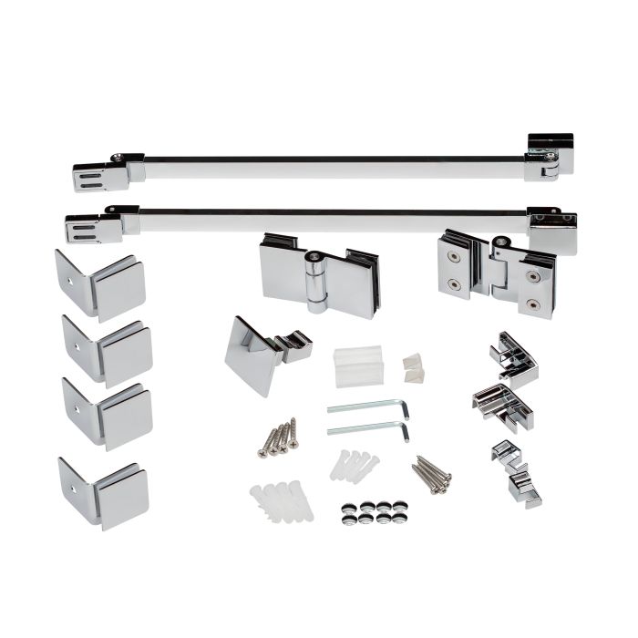 Душевая кабина Qtap Capricorn CRM10128RC6 120x80 см, стекло Clear 6 мм, покрытие CalcLess без поддона