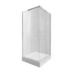 Душова кабіна Qtap Taurus CRM1011SC6 Clear 100х100 см + піддон Tern 301112