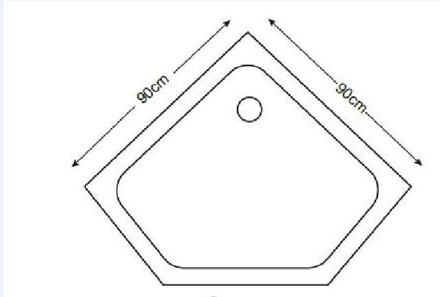 Душовий піддон Turia 90*90 чорний 39833007 ASIGNATURA