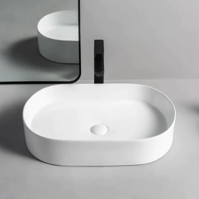 Умывальник REA NADIA 60 WHITE белый накладной