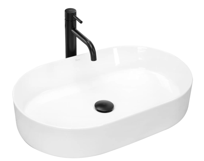 Умывальник REA NADIA 60 WHITE белый накладной