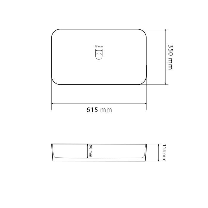 Умивальник VBI TRIEST MOSAIC GLOSSY накладний