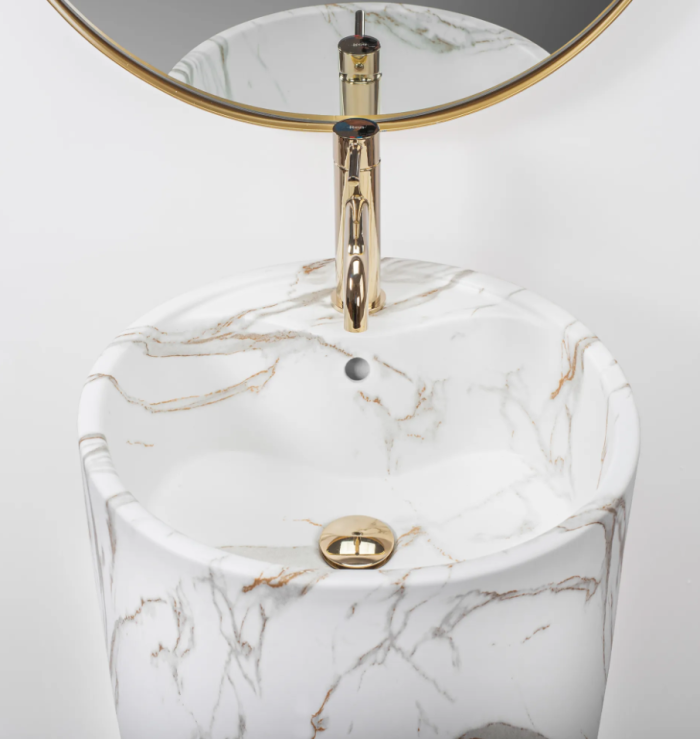 Умывальник REA ANYA LAVA MATT напольный