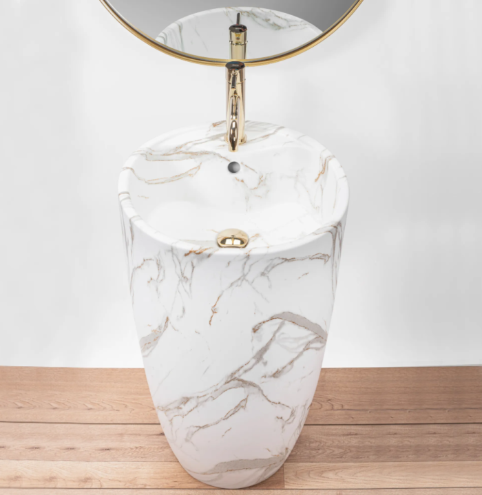 Умывальник REA ANYA LAVA MATT напольный