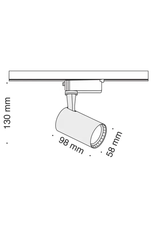 Трековый светильник TRACK LED 207, черный