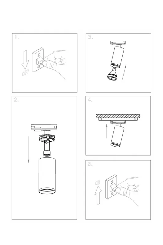 Трековий світильник TRACK 213, білий