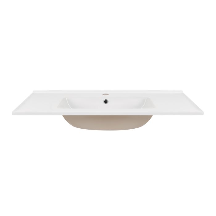 Раковина Qtap Albatross E49 1000х490х200 White з донним клапаном QT01119100E49W