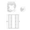Душова кабіна Lidz Latwa SC90x90.SAT.LOW.FR, скло Frost 4 мм без піддона