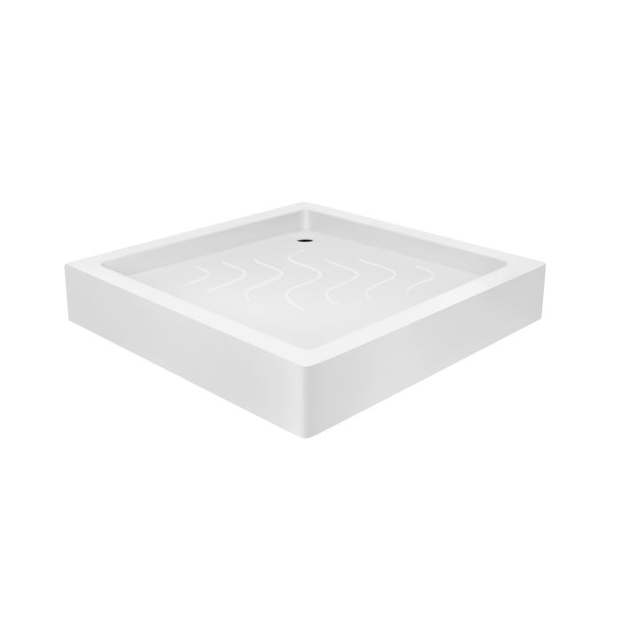 Душова кабіна Lidz Wawel SC80x80.SAT.LOW.GR, скло тоноване 4 мм + піддон Mazur