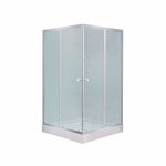 Душова кабіна Lidz Wawel SC80x80.SAT.LOW.FR, скло Frost 4 мм + піддон Mazur