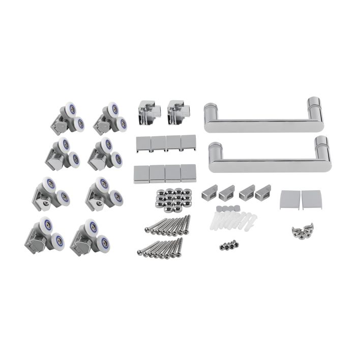Набор Qtap душевая кабина Taurus CRM1099SC6 Clear 2020x900x900 мм + поддон Tern 309912C 90x90x12 см с сифоном