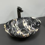 Умывальник VBI PARMA BLACK OPAL GLOSSY накладной
