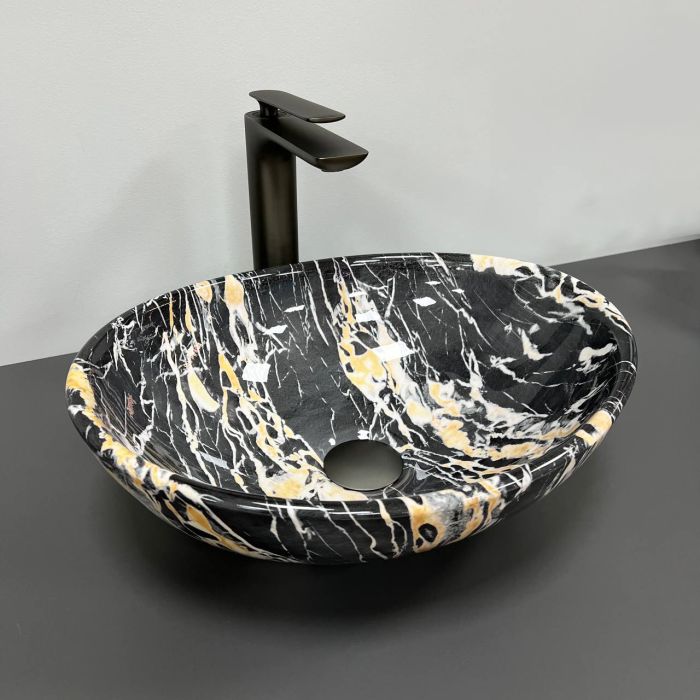 Умивальник VBI PARMA BLACK OPAL GLOSSY накладний