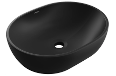 Умывальник MEXEN VIKI BLACK MATT черный накладной