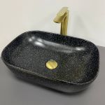 Умывальник VBI RAVENNA SPACE BLACK MATT накладной