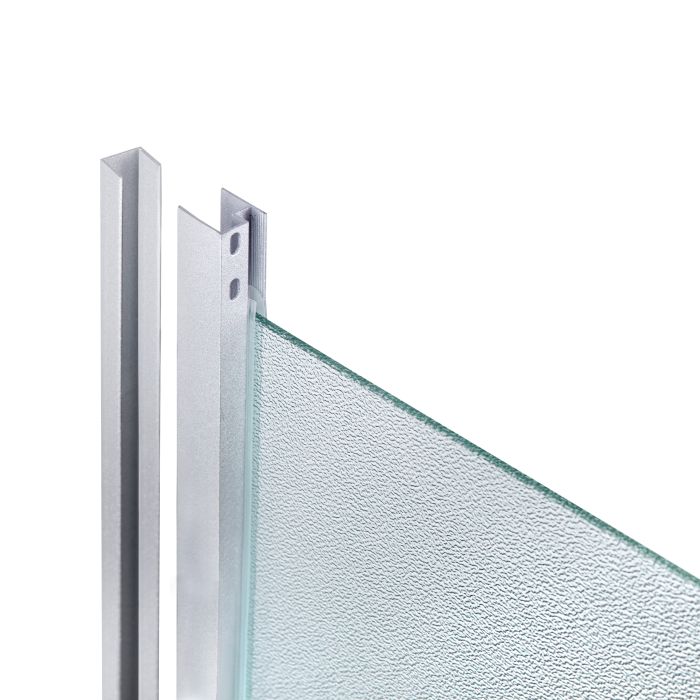 Душевая кабина Latwa SC90x90.SAT.HIGH.FR полукруглая, стекло Frost 4 мм + Душевой поддон KAPIELKA ST90x90x41, с панелью Lidz