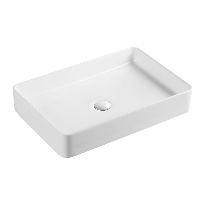 Раковина Qtap Tern 600x400x110 White с донным клапаном QT17112174W