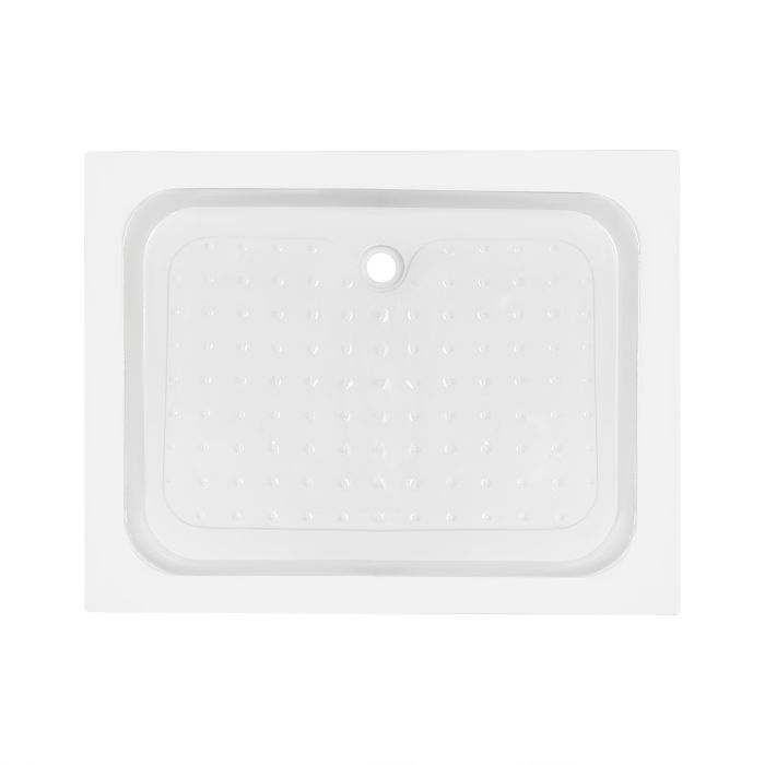 Душевой поддон KAPIELKA ST100x80х14 низкий, прямоугольный, диаметр слива 52 мм Lidz