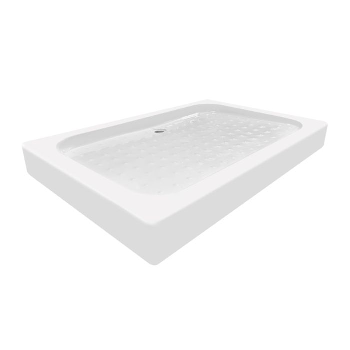 Душевой поддон KAPIELKA ST120x80х14 низкий, прямоугольный, диаметр слива 52 мм Lidz