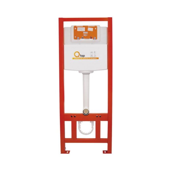 Установочный набор: Qtap Robin Ultra Quiet подвесной унитаз + Nest инсталляции 4в1 (круглая клавиша Satin)