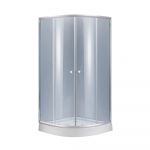 Душевая кабина Lidz Latwa SC90x90.SAT.LOW.GR, стекло тон. 4 мм + Lidz Душевой поддон KAPIELKA ST90x90x15