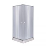 Душевая кабина Lidz Wawel SC90x90.SAT.LOW.GR, стекло тон. 4 мм + Lidz Душевой поддон KAPIELKA ST90x90х14