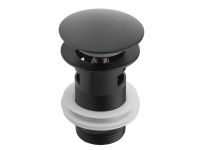 Донный клапан с переливом ASIGNATURA, черный