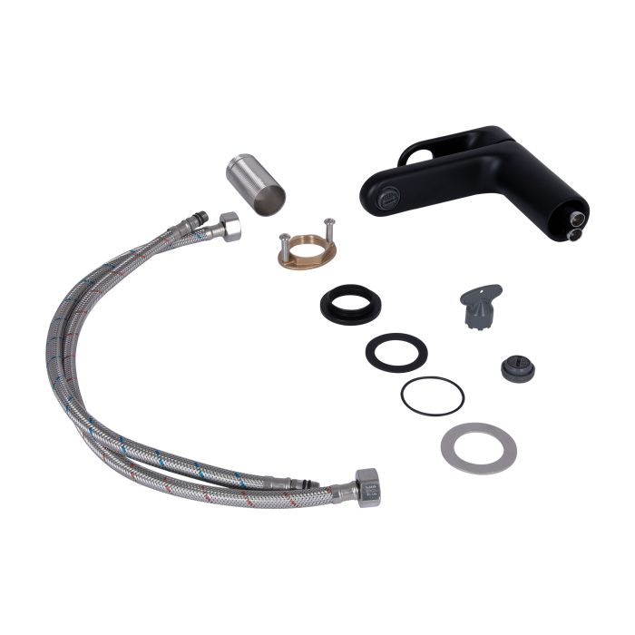 Змішувач для раковини Qtap Jay QTJAY270BLM45545 Black Matt