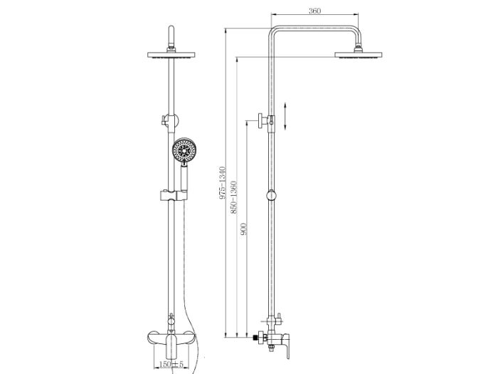 Душевая система ASIGNATURA 45547800 
