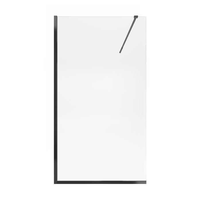 Душова перегородка Qtap Walk-In Standard BLM2011.C8 110х200 см, скло Clear 8 мм, покриття CalcLess