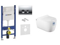 Набор инсталляционный: Инсталляция GEBERIT Duofix + клавиша + чаша подв.унитаза с сиденьем US SC IDEVIT Alfa