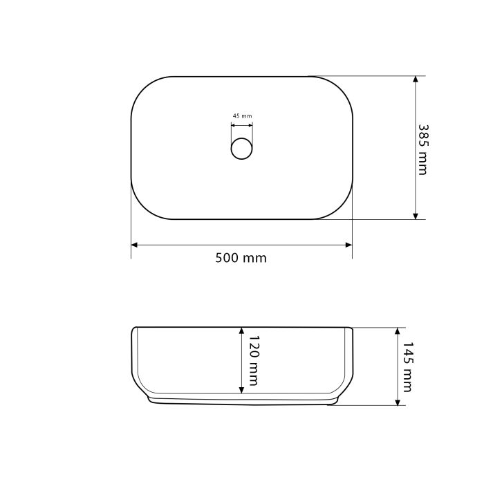 Умивальник VBI PALERMO WHITE накладний