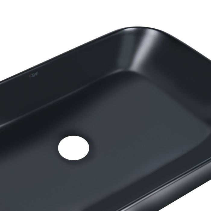 Раковина Qtap Scorpio 550х390х120 Matt black QT14112243MBN