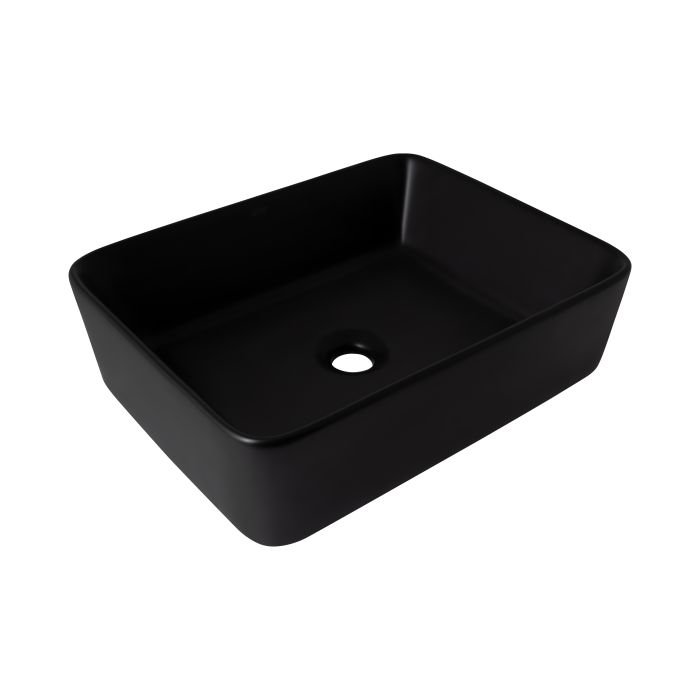 Раковина Qtap Tern 480х370х135 Matt black QT176069MB