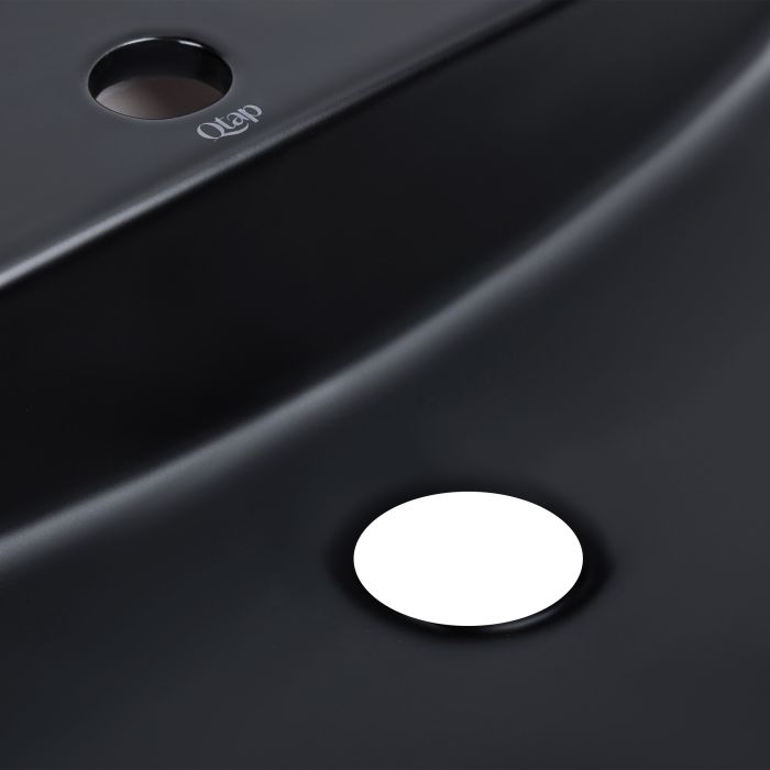 Раковина Qtap Scorpio 500х385х120 Matt black QT146533MB