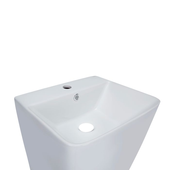 Раковина моноблок Qtap Tern 440х380х830mm White QT1711G302WN
